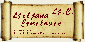Ljiljana Crnilović vizit kartica